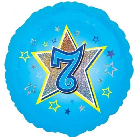 7 Yıldızlı Mavi, Folyo Balon