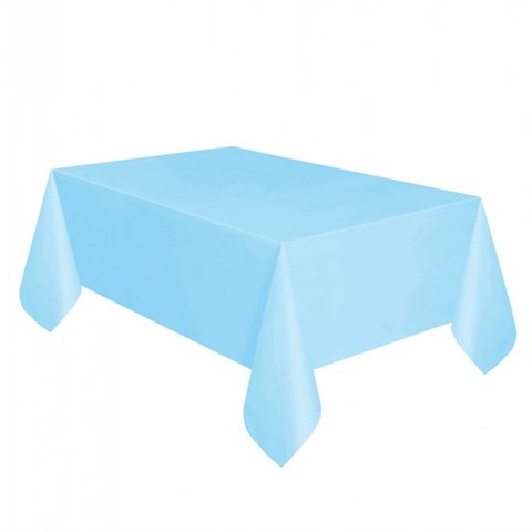 Bebek Mavi Plastik Masa Örtüsü