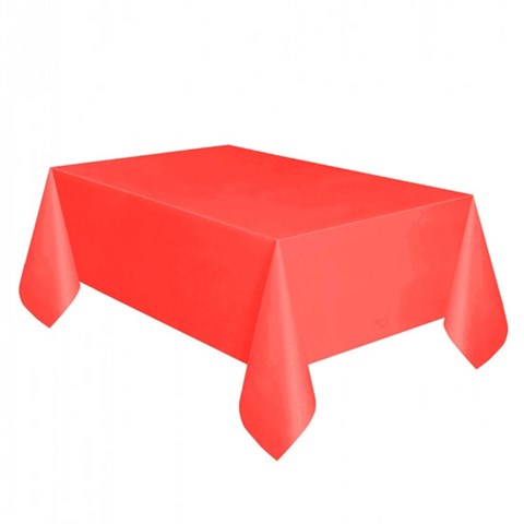 Kırmızı Plastik Masa Örtüsü