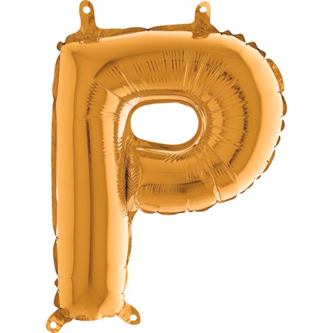 P Harf Folyo Balon Mini Altın (35 cm)