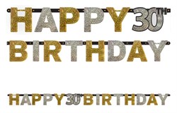 30 Yaş Happy Birthday Banner