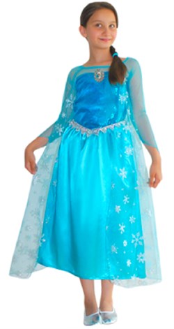Frozen Buzlar Prensesi Elsa Kostümü Lüks 4-6 Yaş
