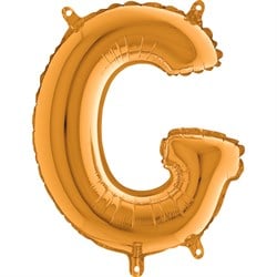 G Harf Folyo Balon Mini Altın (35 cm)