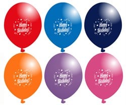İyiki Doğdun Renkli Balon, 8li Paket