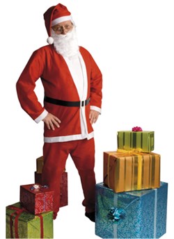 Noel Baba Kostümü, Sakallı Pantolon, Ceket M/L