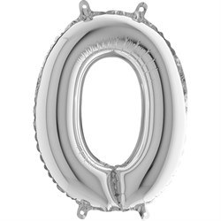 O Harf Folyo Balon Mini Gümüş (35 cm)