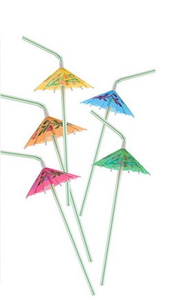 Şemsiye Renkli Körüklü, Pipet