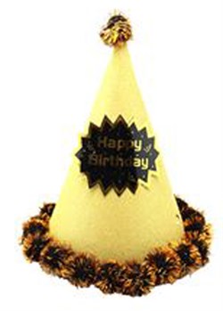 Altın Happy Birthday, Külah Şapka