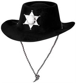 Çocuk Kovboy Şapka, Siyah