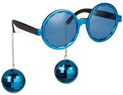 Disco Topu Mavi Parti Gözlük