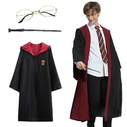 Harry Potter Pelerin, Gözlük, Asa Set 11-12 yaş