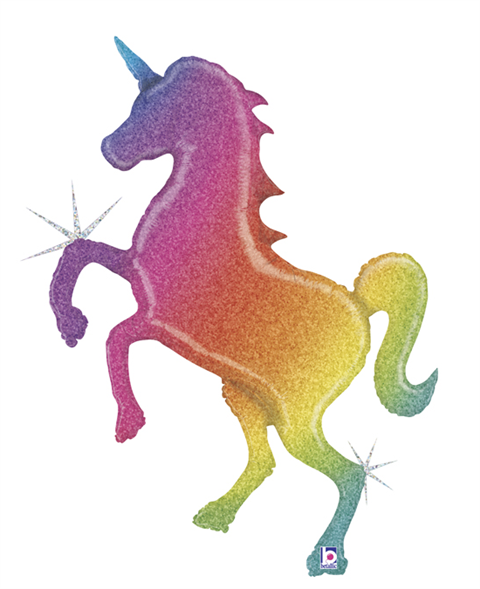 Unicorn Holographic Folyo Balon