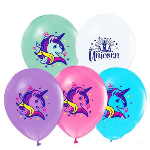 Unicorn Partisi, Baskılı Balon 10'lu